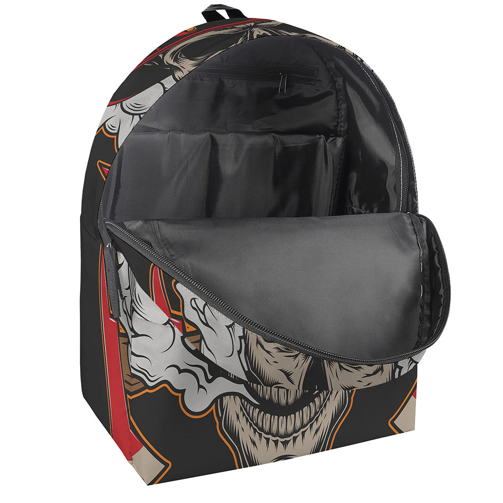 Firefighter Department Skull Print Backpack