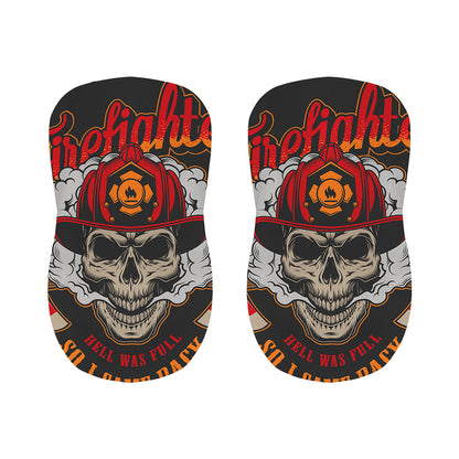 Firefighter Department Skull Print Bar Stool Covers