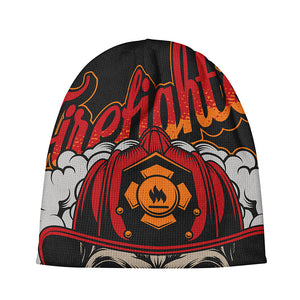 Firefighter Department Skull Print Beanie