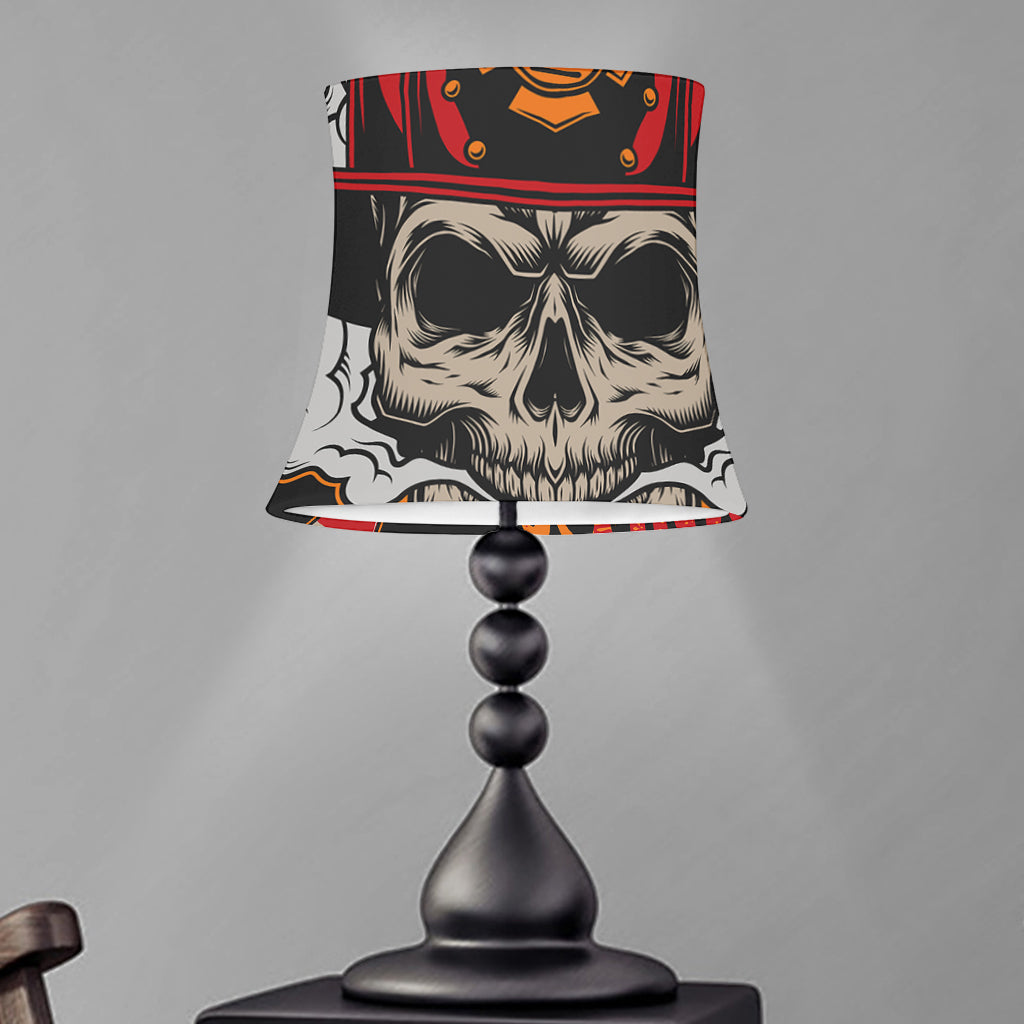 Firefighter Department Skull Print Bell Lamp Shade