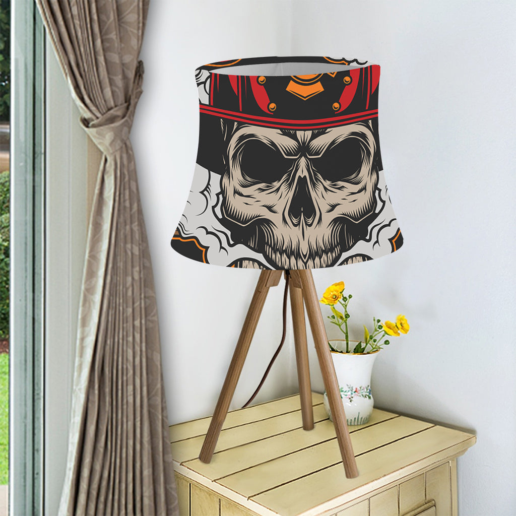 Firefighter Department Skull Print Bell Lamp Shade