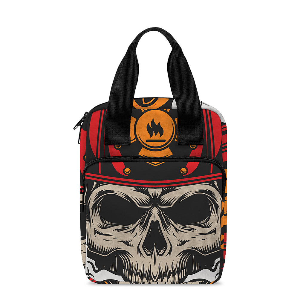 Firefighter Department Skull Print Bible Tote Bag
