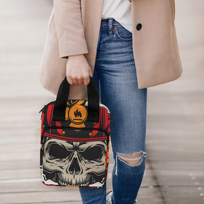 Firefighter Department Skull Print Bible Tote Bag