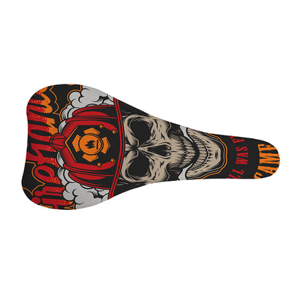 Firefighter Department Skull Print Bicycle Seat Cover