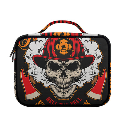 Firefighter Department Skull Print Briefcase Bible Bag
