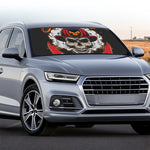 Firefighter Department Skull Print Car Windshield Sun Shade