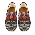 Firefighter Department Skull Print Casual Shoes