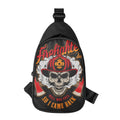 Firefighter Department Skull Print Sling Bag