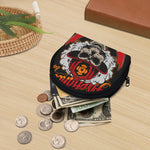 Firefighter Department Skull Print Coin Purse