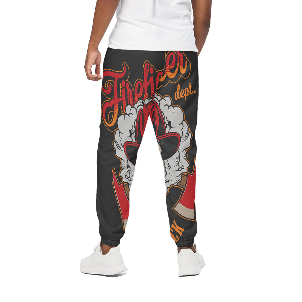Firefighter Department Skull Print Cotton Pants