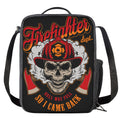 Firefighter Department Skull Print Crossbody Lunch Bag