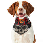 Firefighter Department Skull Print Dog Bandana