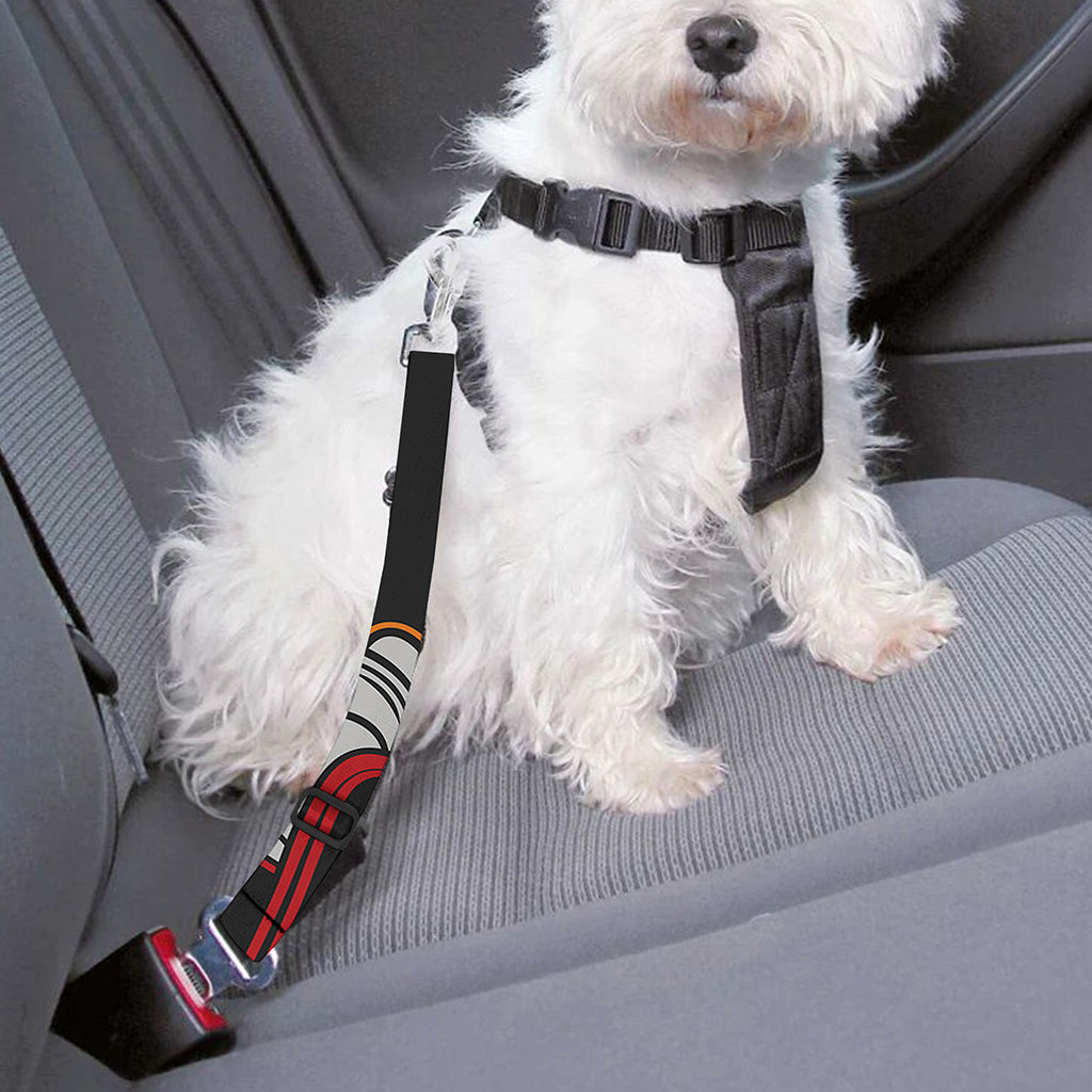 Firefighter Department Skull Print Dog Seat Belt