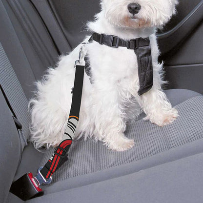 Firefighter Department Skull Print Dog Seat Belt
