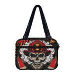 Firefighter Department Skull Print Double Strap Bible Bag