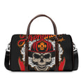 Firefighter Department Skull Print Duffel Bag