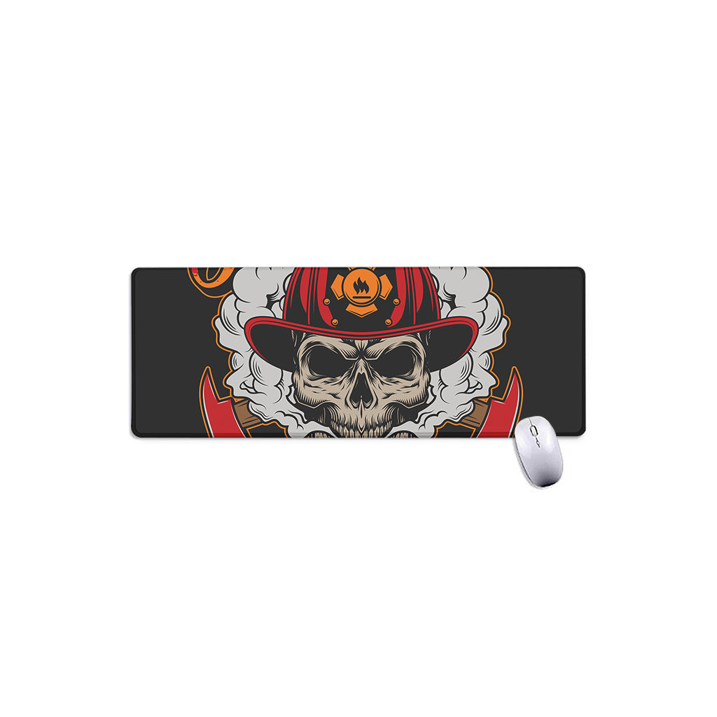 Firefighter Department Skull Print Extended Mouse Pad