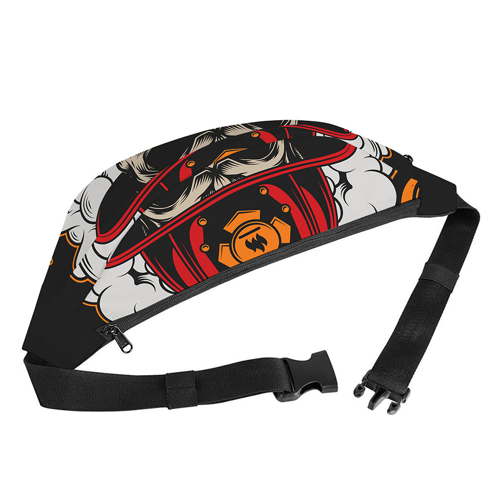 Firefighter Department Skull Print Fanny Pack
