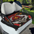 Firefighter Department Skull Print Golf Cart Seat Cover