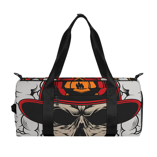 Firefighter Department Skull Print Gym Bag