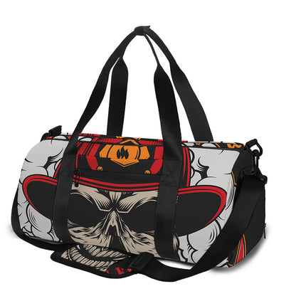 Firefighter Department Skull Print Gym Bag
