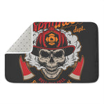 Firefighter Department Skull Print Indoor Door Mat