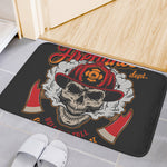 Firefighter Department Skull Print Indoor Door Mat