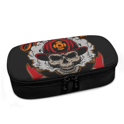 Firefighter Department Skull Print Insulin Cooler Travel Case