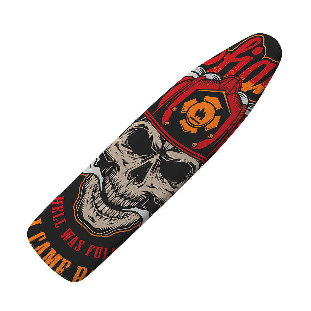 Firefighter Department Skull Print Ironing Board Cover