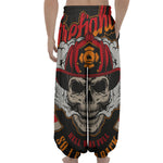 Firefighter Department Skull Print Lantern Pants