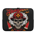 Firefighter Department Skull Print Laptop Sleeve