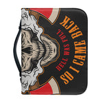 Firefighter Department Skull Print Leather Bible Cover