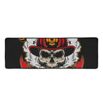Firefighter Department Skull Print Long Kitchen Mat