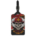 Firefighter Department Skull Print Luggage Tag