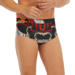 Firefighter Department Skull Print Men's Briefs
