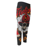 Firefighter Department Skull Print Men's Compression Pants