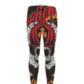 Firefighter Department Skull Print Men's Leggings