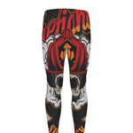 Firefighter Department Skull Print Men's leggings