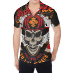 Firefighter Department Skull Print Men's Shirt