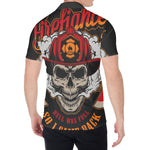 Firefighter Department Skull Print Men's Shirt
