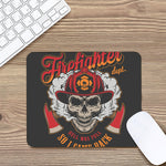 Firefighter Department Skull Print Mouse Pad