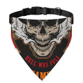 Firefighter Department Skull Print Over The Collar Dog Bandana