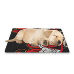 Firefighter Department Skull Print Pet Cooling Mat Cover