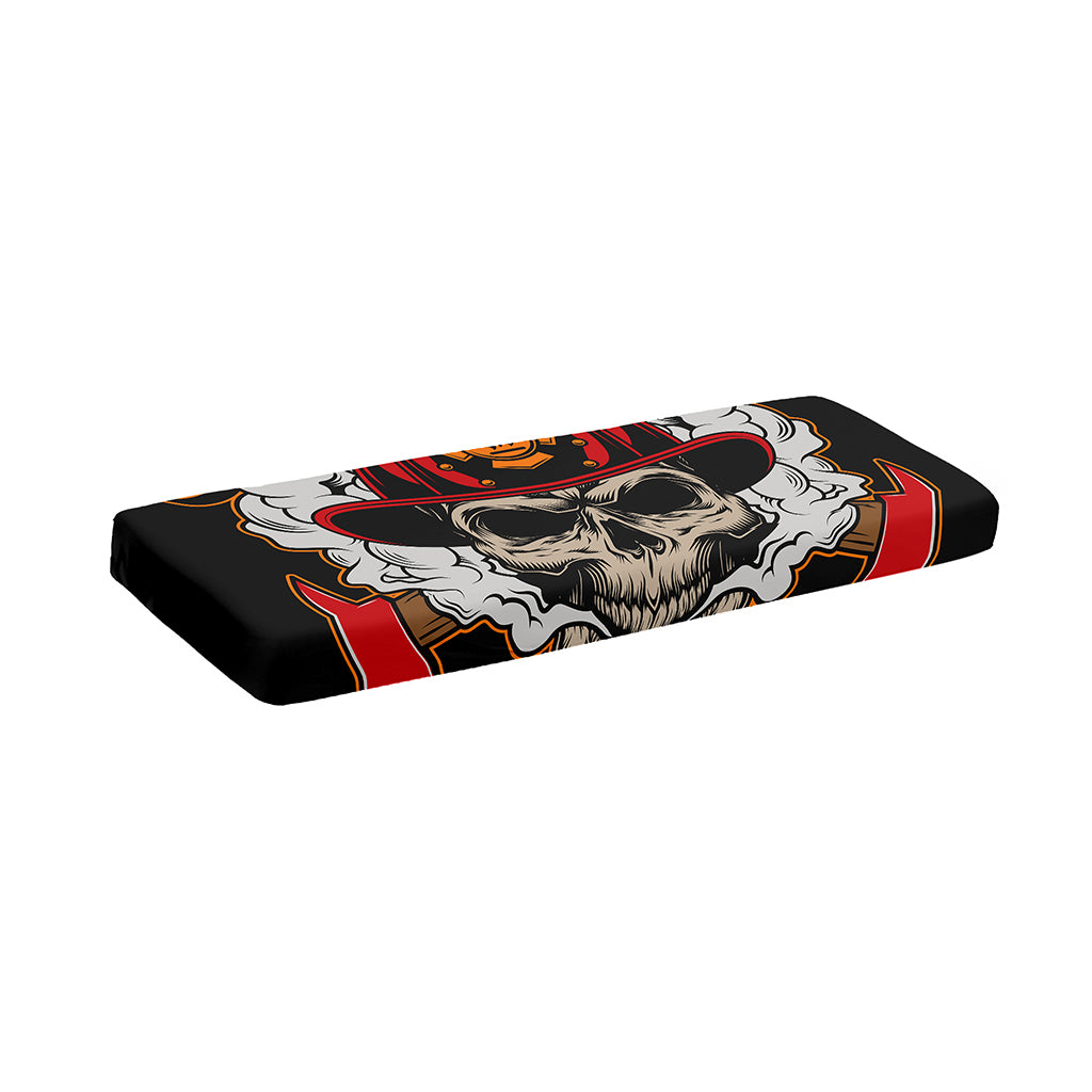 Firefighter Department Skull Print Piano Keyboard Cover