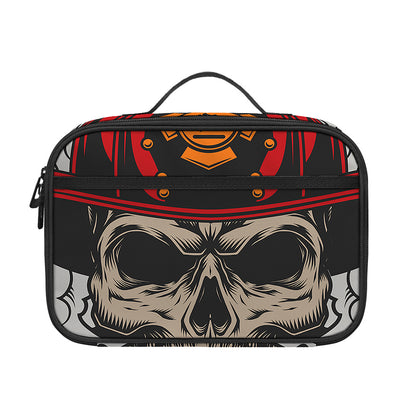 Firefighter Department Skull Print Portable Lunch Bag
