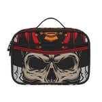 Firefighter Department Skull Print Portable Lunch Bag