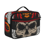 Firefighter Department Skull Print Portable Lunch Bag