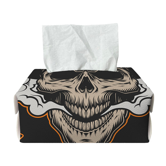 Firefighter Department Skull Print Rectangle Tissue Box Cover