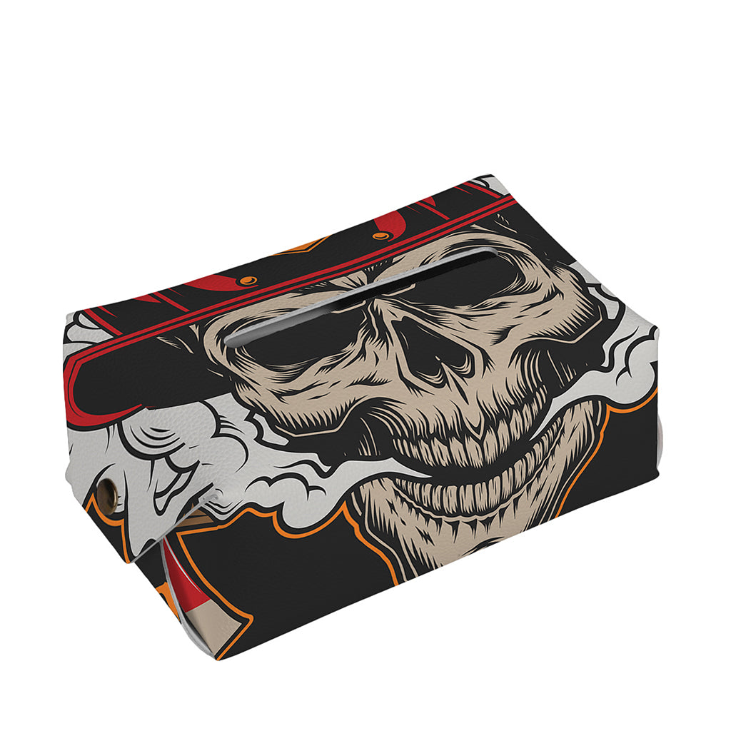 Firefighter Department Skull Print Rectangle Tissue Box Cover