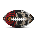 Firefighter Department Skull Print Rugby Ball